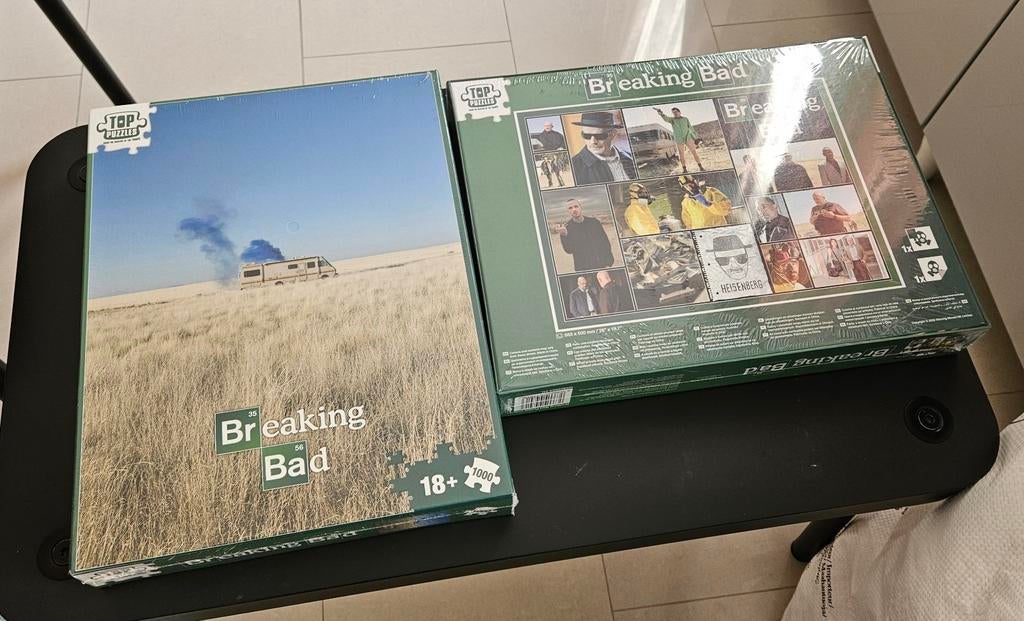 2x Breaking Bad Puzzel - Nieuw in verpakking (1000 stukjes), Ophalen of Verzenden, 500 t/m 1500 stukjes, Nieuw, Legpuzzel