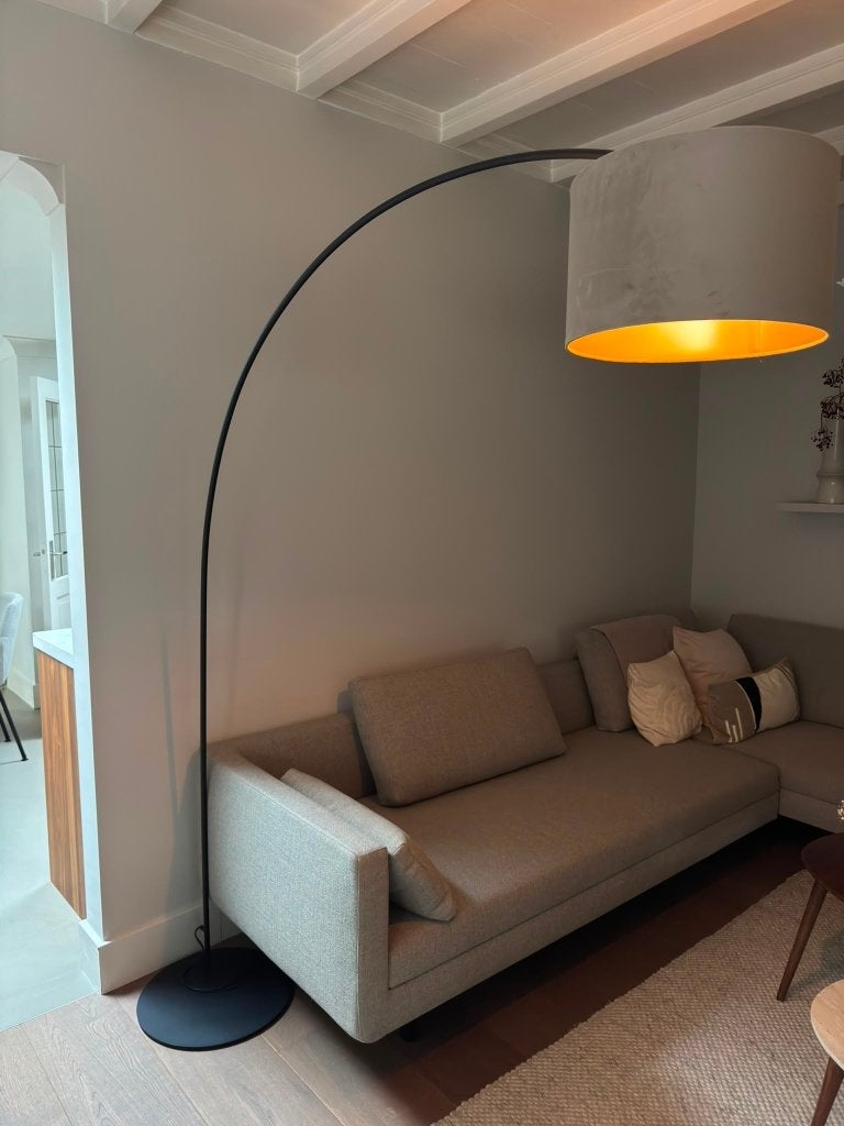 Booglamp, Huis en Inrichting, Ophalen, Gebruikt, E27 (groot), Metaal
