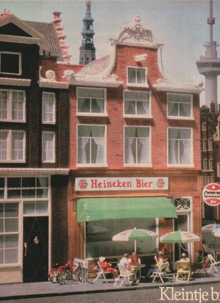 Retro reclame 1987 Heineken bier kleintje bier meneer?, Verzamelen, Verzenden, Overige typen