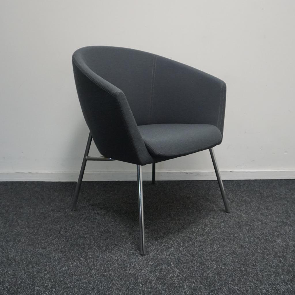 Artifort Megan Design Stoelen | Eetkamerstoelen | Grijs, Huis en Inrichting, Stoelen, Gebruikt, Twee, -, Ophalen of Verzenden