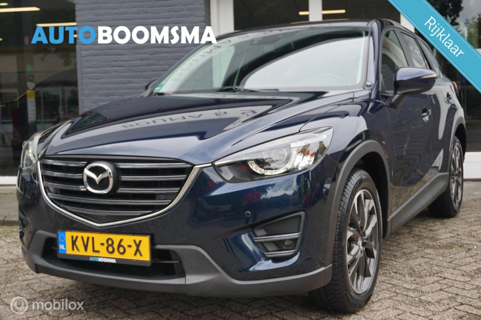 Mazda CX-5 2.0 SkyActiv-G 165pk Nakama Clima Cruise Navi Led, Auto's, Voorwielaandrijving, Stof, Zwart, 1290 kg