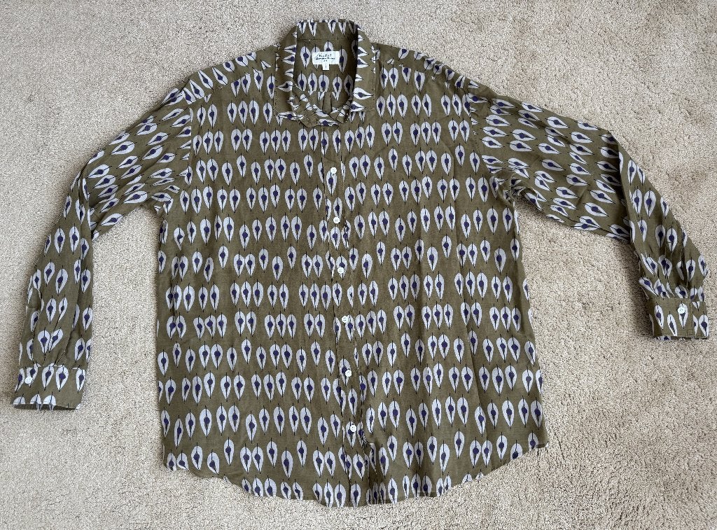Hartford Carta blouse met retro print - Maat 4, Verzenden, Gedragen, Maat 38/40 (M), Groen