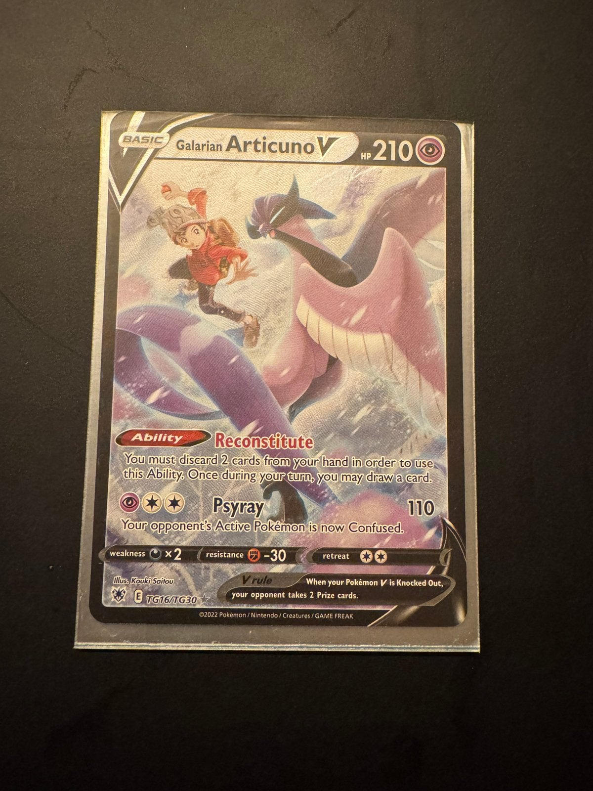 Pokémon Galarian Articuno V TG16/TG30 - Trainer Gallery, Hobby en Vrije tijd, Ophalen of Verzenden, Zo goed als nieuw