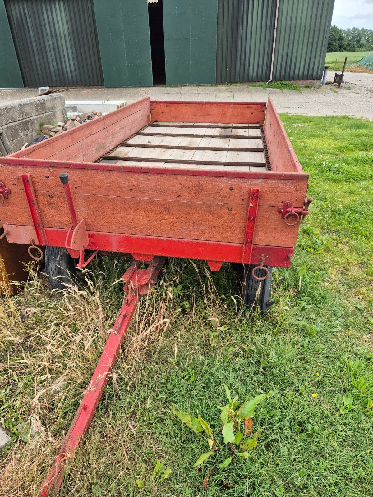 Mentor  mestwagen , platte wagen, Ophalen