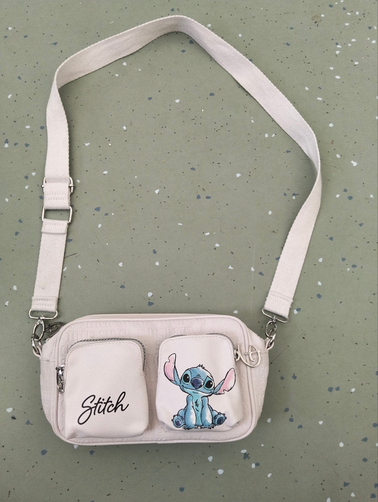 Stitch Heuptas / Crossbody Tas - met Disney Lilo & Stit, Ophalen of Verzenden, Gebruikt, Beige, Overige merken