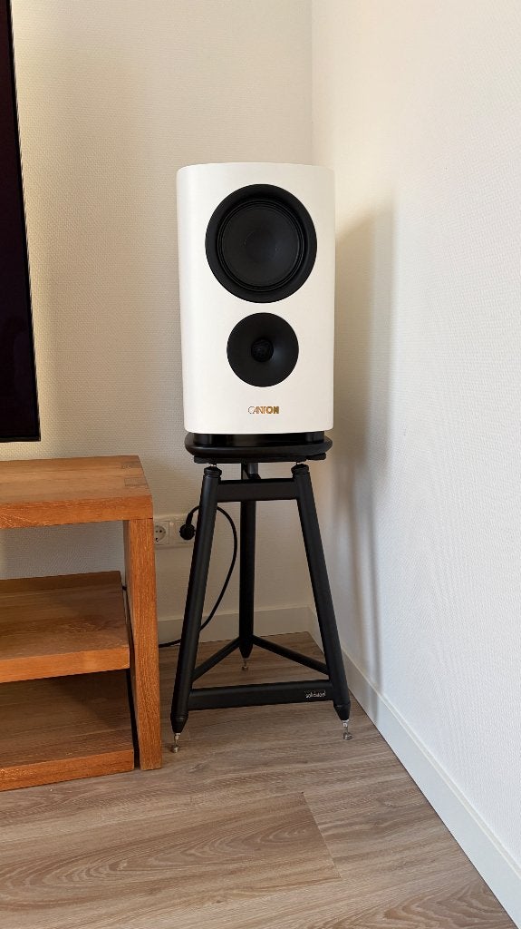 Canton Reference 9 + SolidSteel SS-5, 120 tot 150 watt, Zo goed als nieuw, Boekenplank luidspreker, Ophalen
