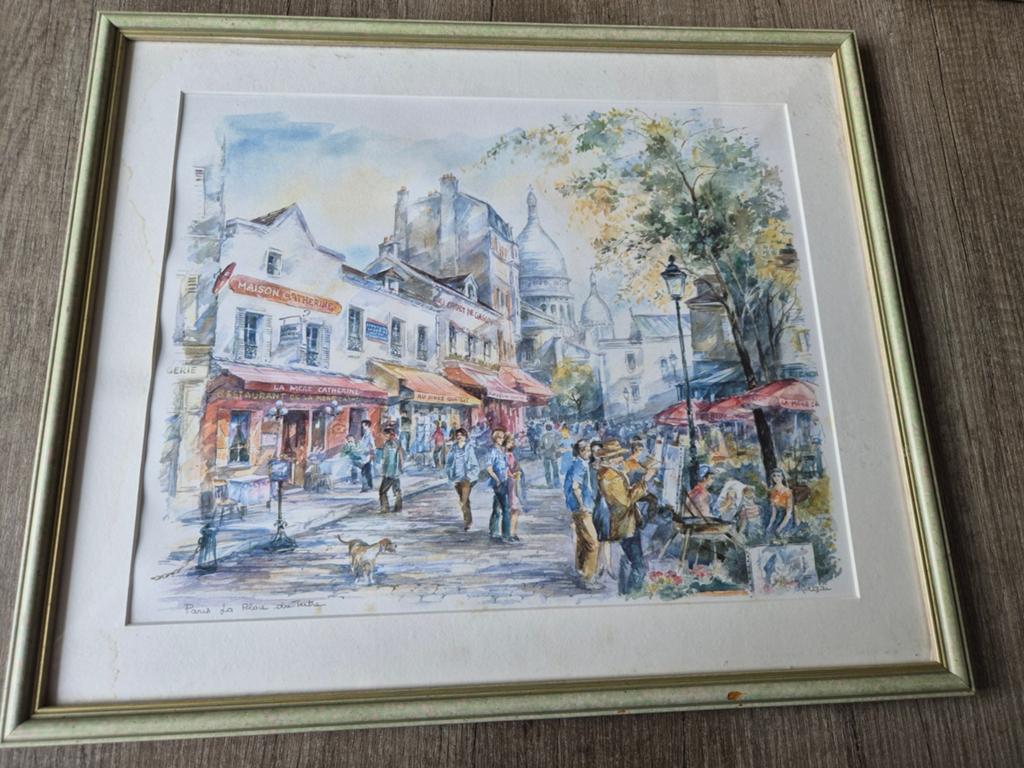 Schilderij Parijs Montmartre - Beschadigd, Ophalen