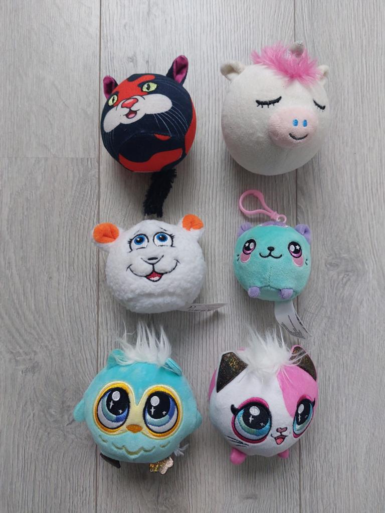 6 squish knuffeltjes! +/- 8 cm, Ophalen of Verzenden, Zo goed als nieuw, Overige typen