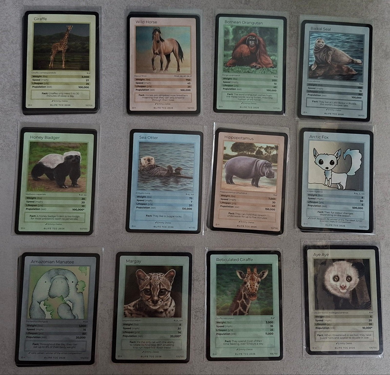 Life TCG Special Edition Mammals Holo Kaarten Los, Ophalen of Verzenden, Nieuw, Losse kaart, Foil