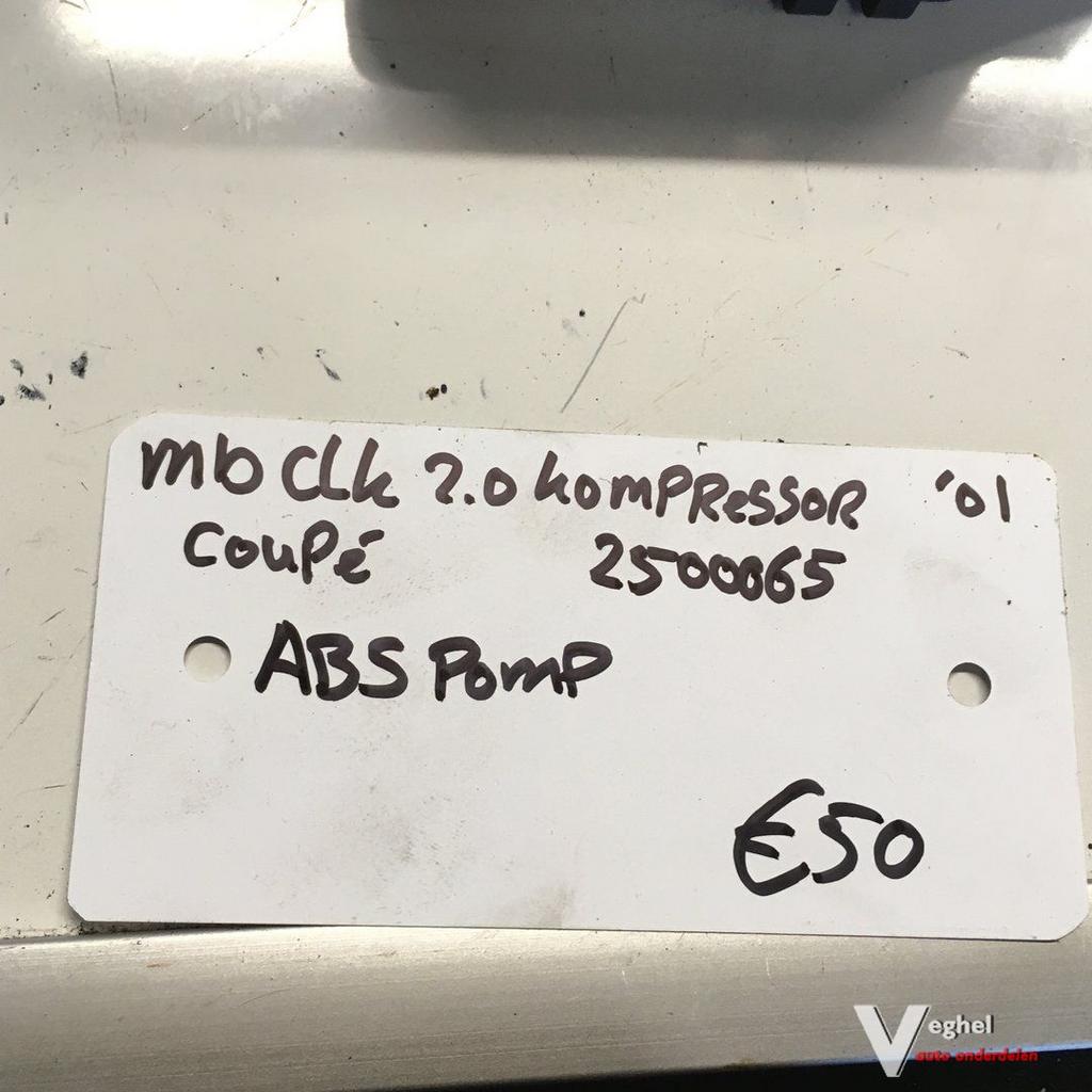Mercedes CLK Cabrio 2.0 compressor 2000 wagennr 2500065  ABS