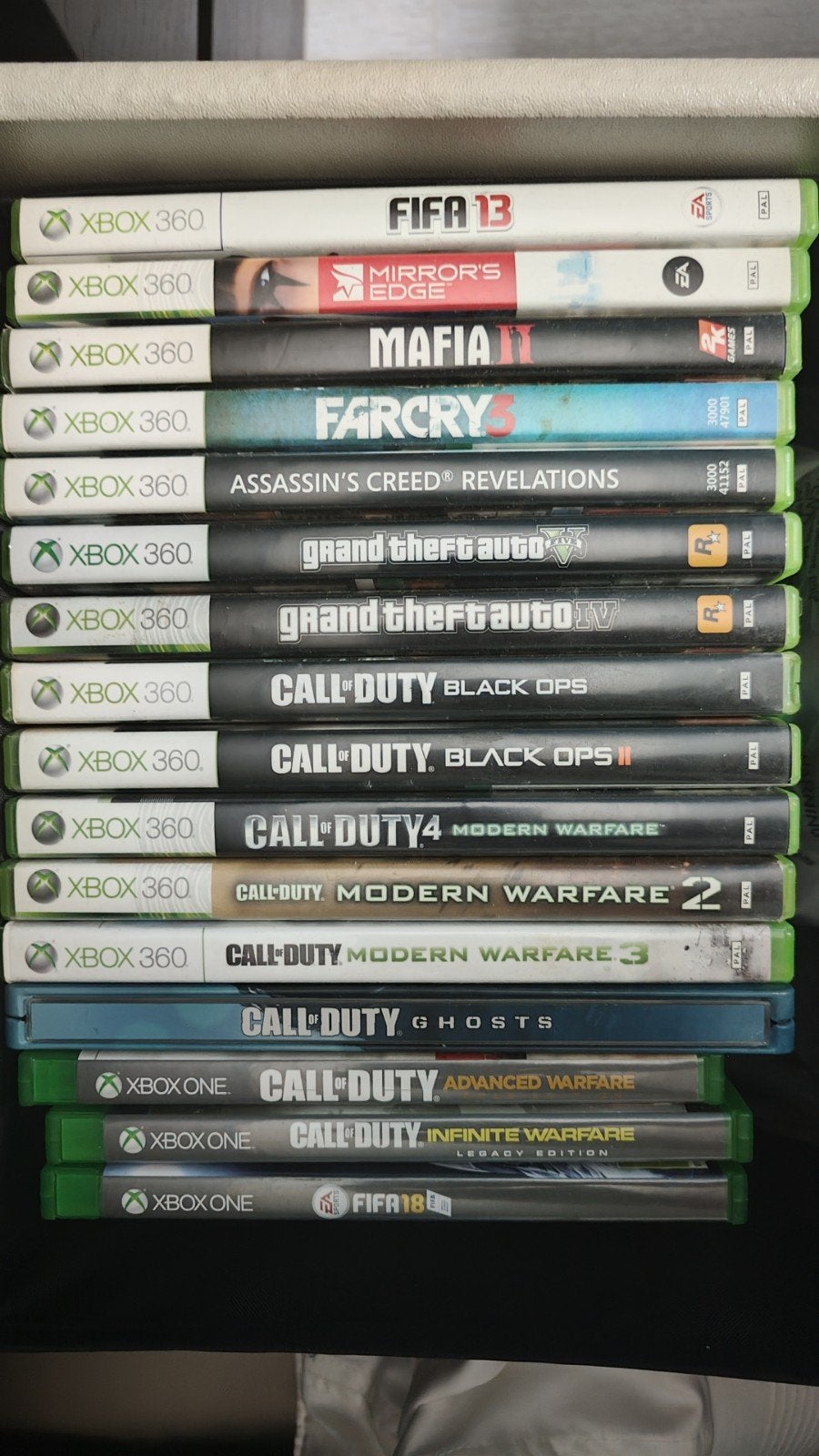 Grote collectie Xbox 360 en Xbox One games, Ophalen, Online, Gebruikt, Vanaf 18 jaar