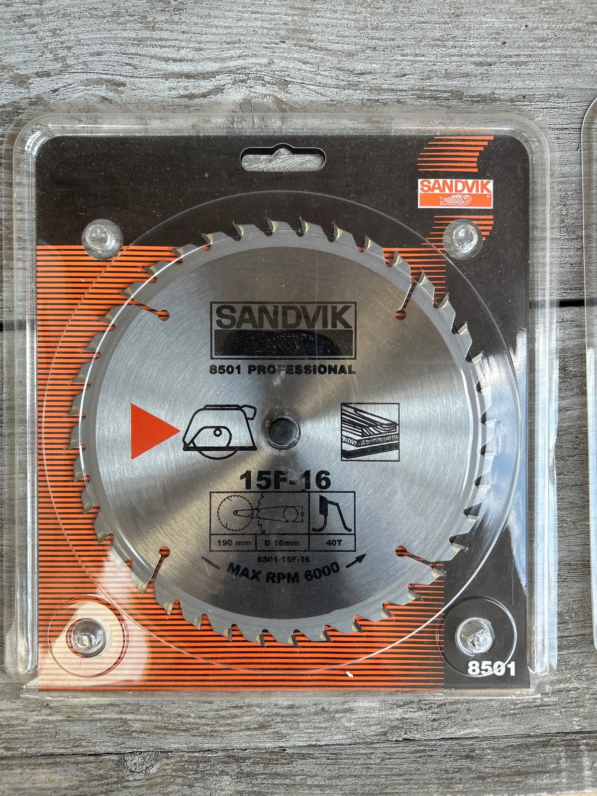 Nieuw Sandvik 8501 Professioneel Cirkelzaagblad 190mm, Cirkelzaag, 70 mm of meer, Nieuw, Ophalen of Verzenden