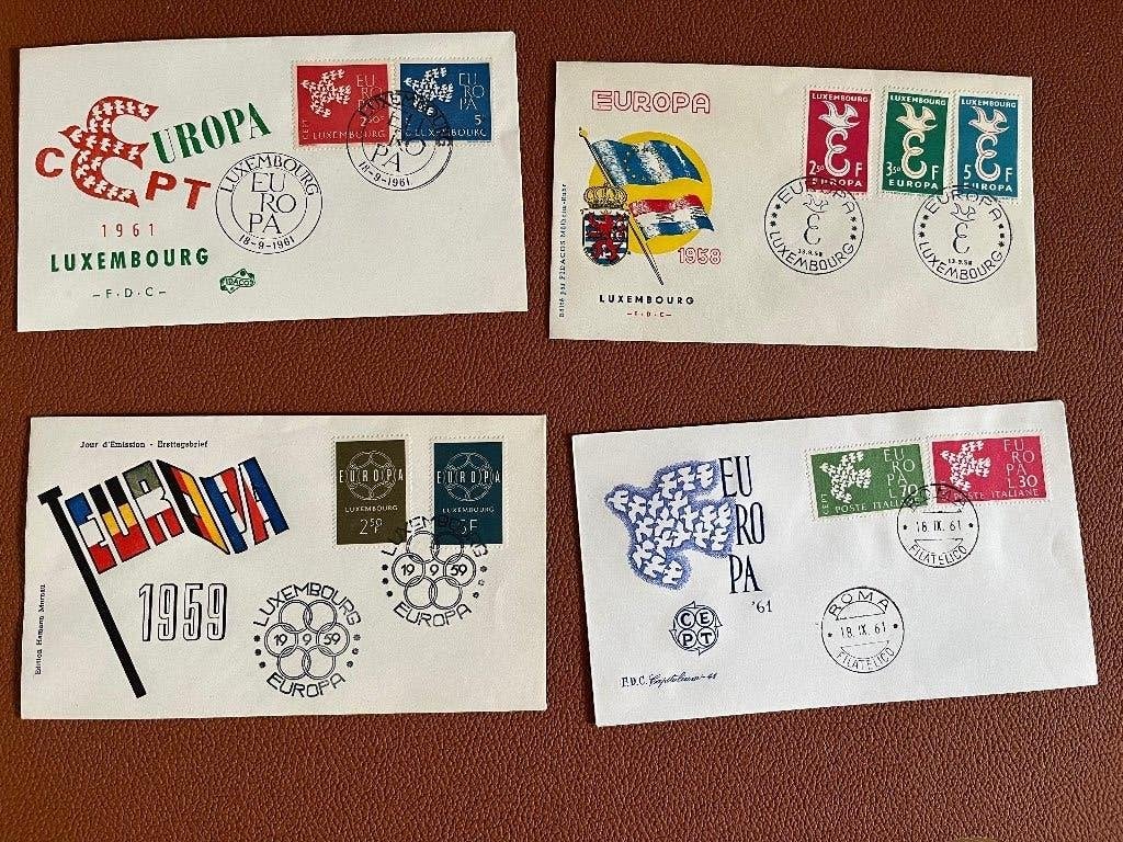 FDC’s Europa Cept en meelopers, Postzegels en Munten, Postzegels | Volle albums en Verzamelingen, Ophalen of Verzenden, Buitenland