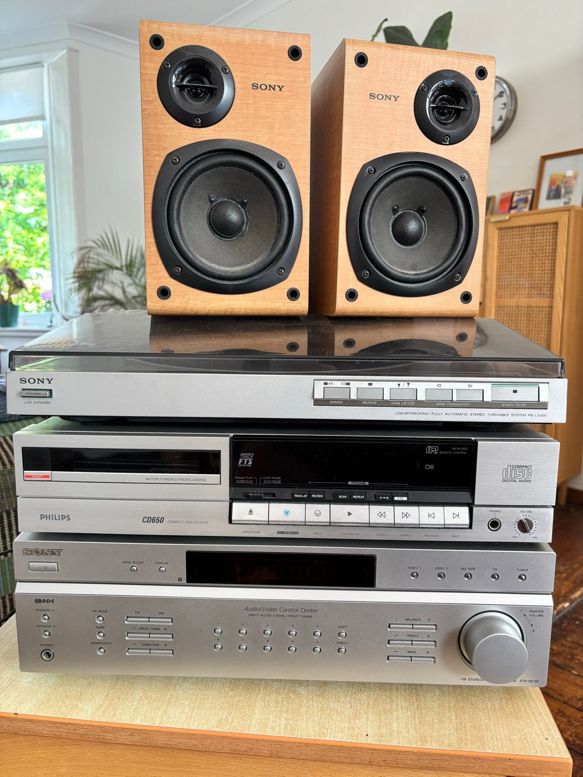 Complete Sony & Philips Hifi Set met Speakers, Ophalen, Gebruikt, Losse componenten, Sony