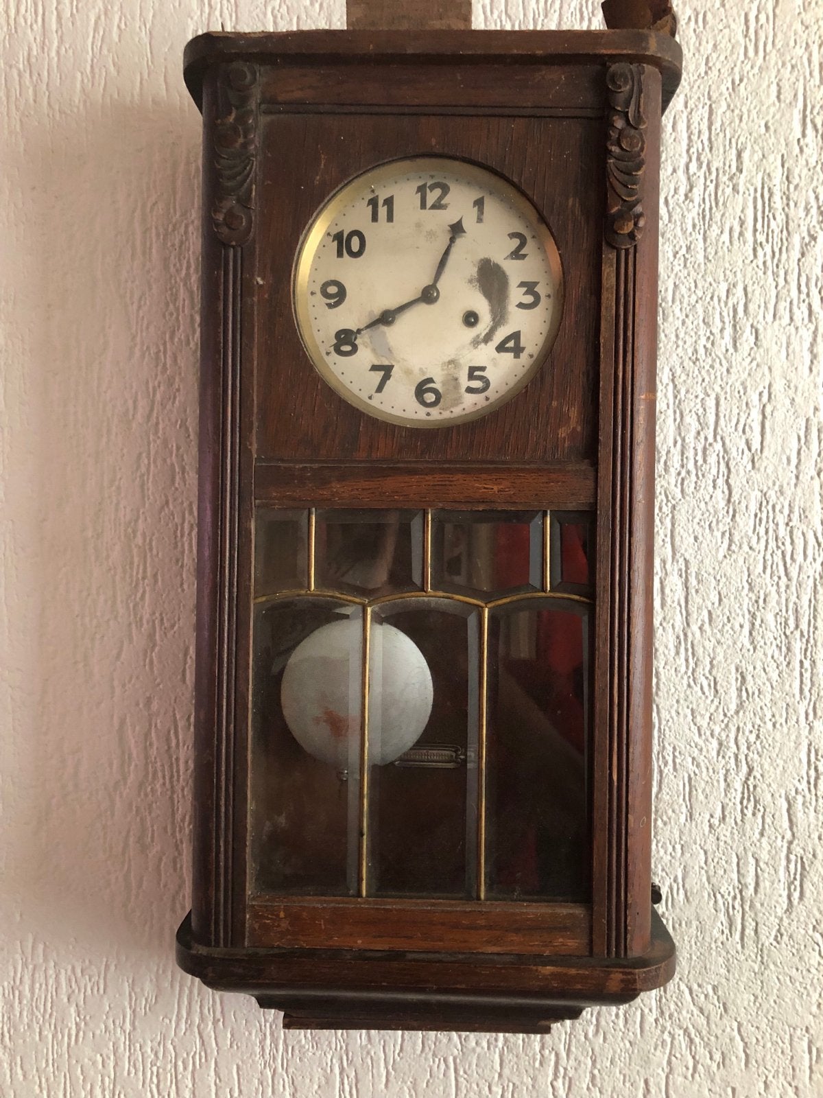 Antieke  JUNGHANS  wandklok, ca. 1910-1930, Ophalen of Verzenden