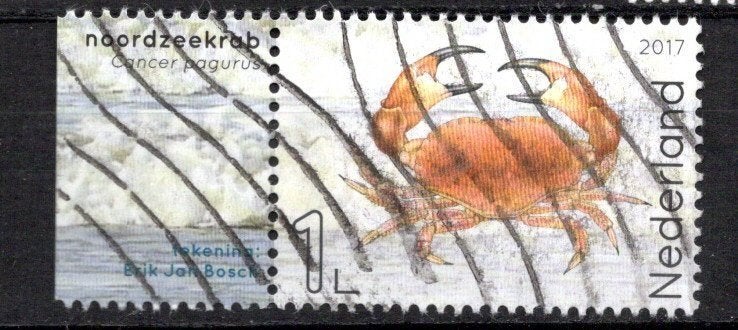 gestempelde zegel. Jaar 2017: het wad met tab links, Ophalen of Verzenden, Na 1940, Gestempeld