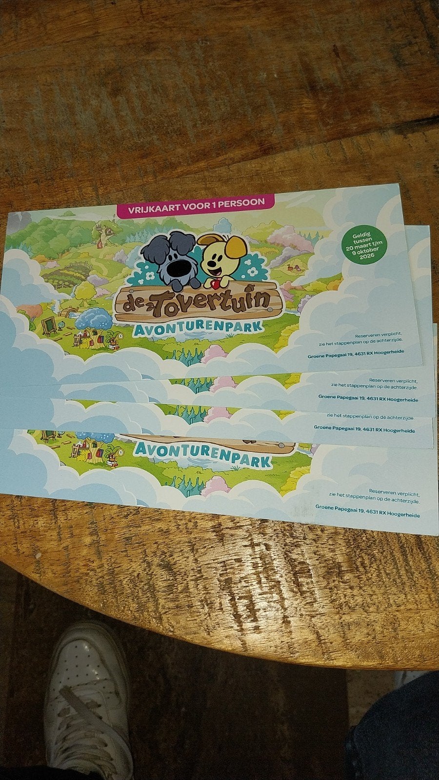 tickets de tovertuin, Twee personen