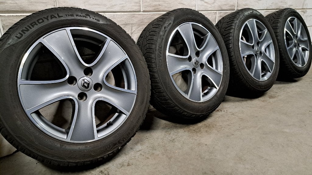 Bi-color velgen Clio Captur Sandero Stepway Micra 195/55/16, Auto-onderdelen, Gebruikt, 16 inch, Banden en Velgen, Personenwagen