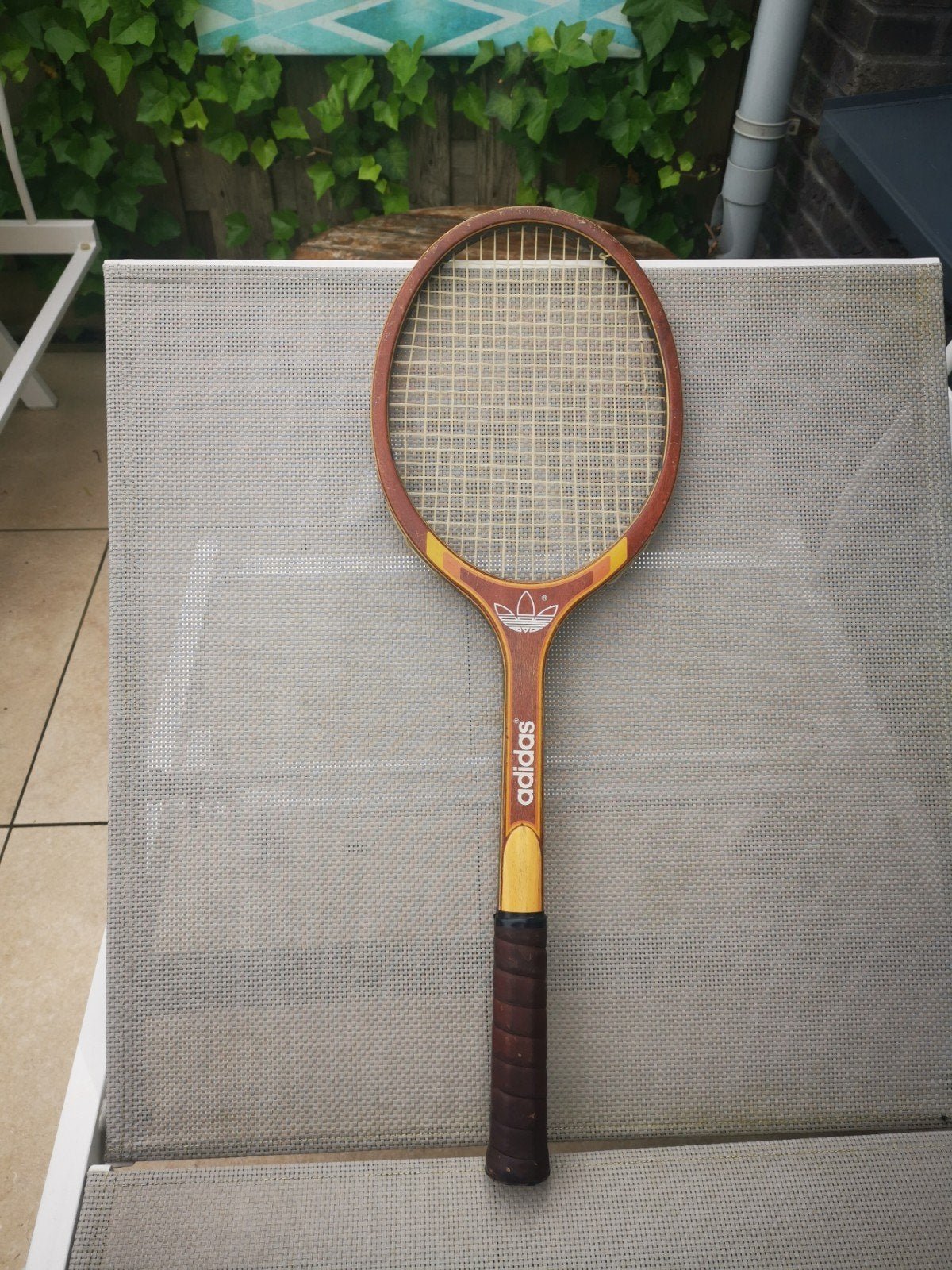 Vintage Adidas tennisracket, Adidas, Gebruikt, L4, Ophalen of Verzenden