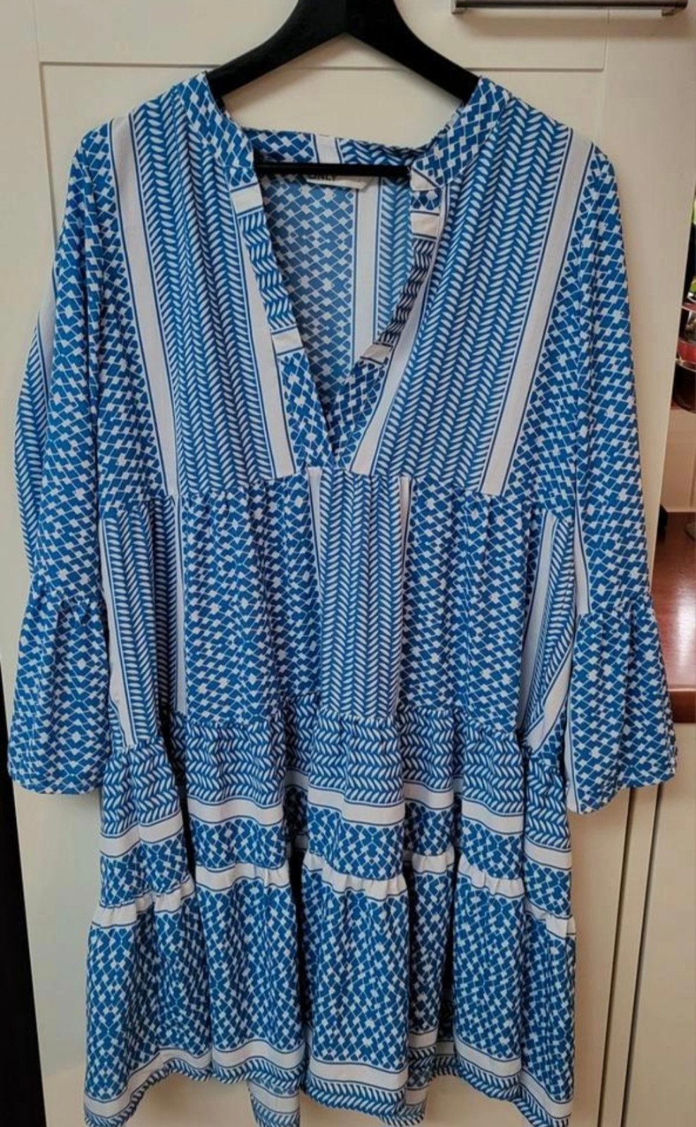 Only Jurk Maat 38/M, Maat 38/40 (M), Only, Blauw, Nieuw