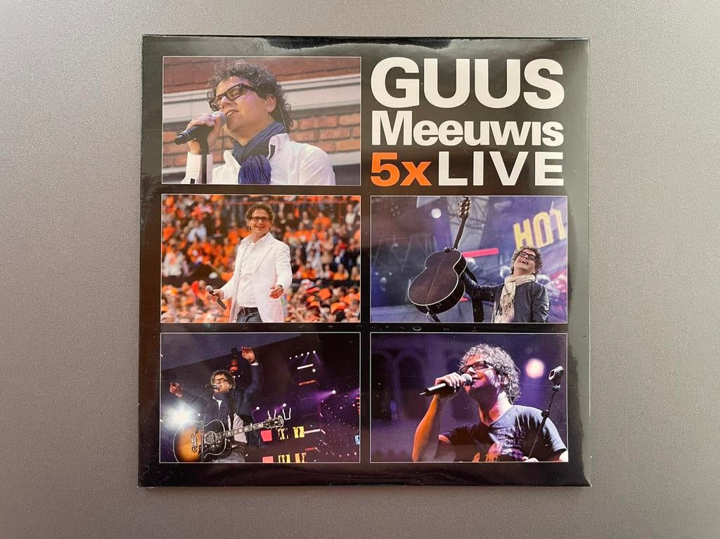 CD Guus Meeuwis - 5x LIVE (Nieuw), Verzenden, Nieuw in verpakking, Levenslied of Smartlap