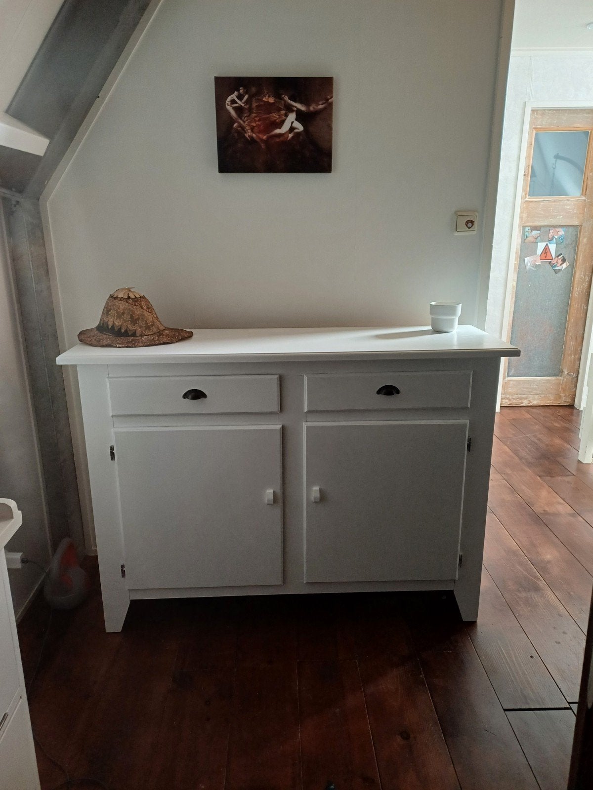 Vintage/Industriële Dressoir Kast, 100 tot 150 cm, Met lade(s), Vintage, Industrieel, Ophalen of Verzenden