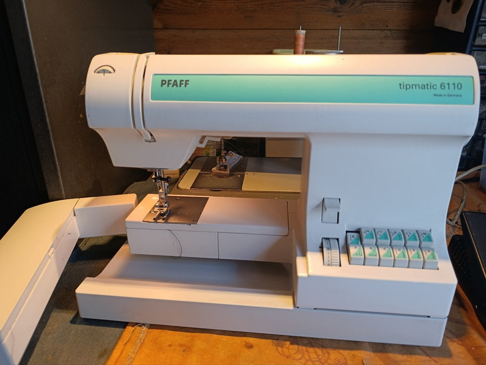 Pfaff Tiptronic 6110 naaimachine met accessoires, Ophalen of Verzenden, Gebruikt, Overige typen