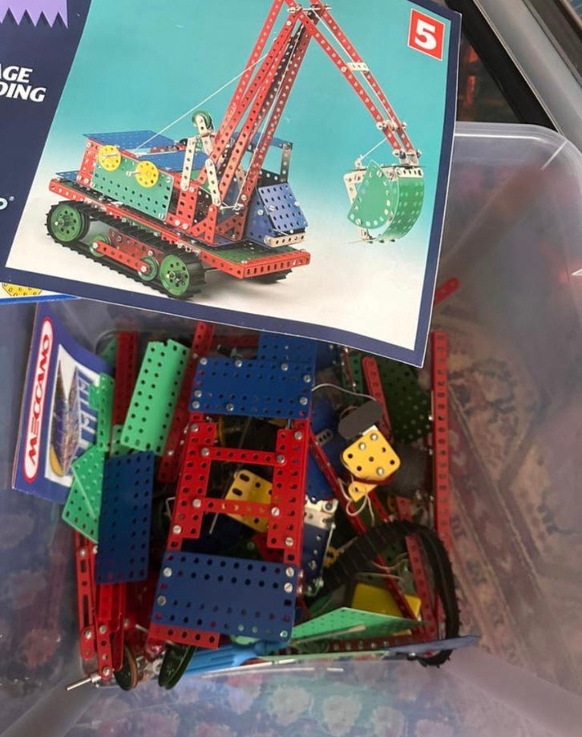 Grote doos Meccano constructiespeelgoed, Ophalen, Zo goed als nieuw, Overige merken