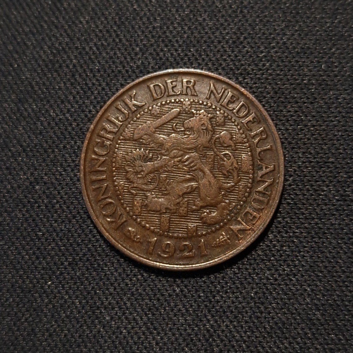 1 cent 1921, Verzenden, Koningin Wilhelmina, 1 cent, Losse munt