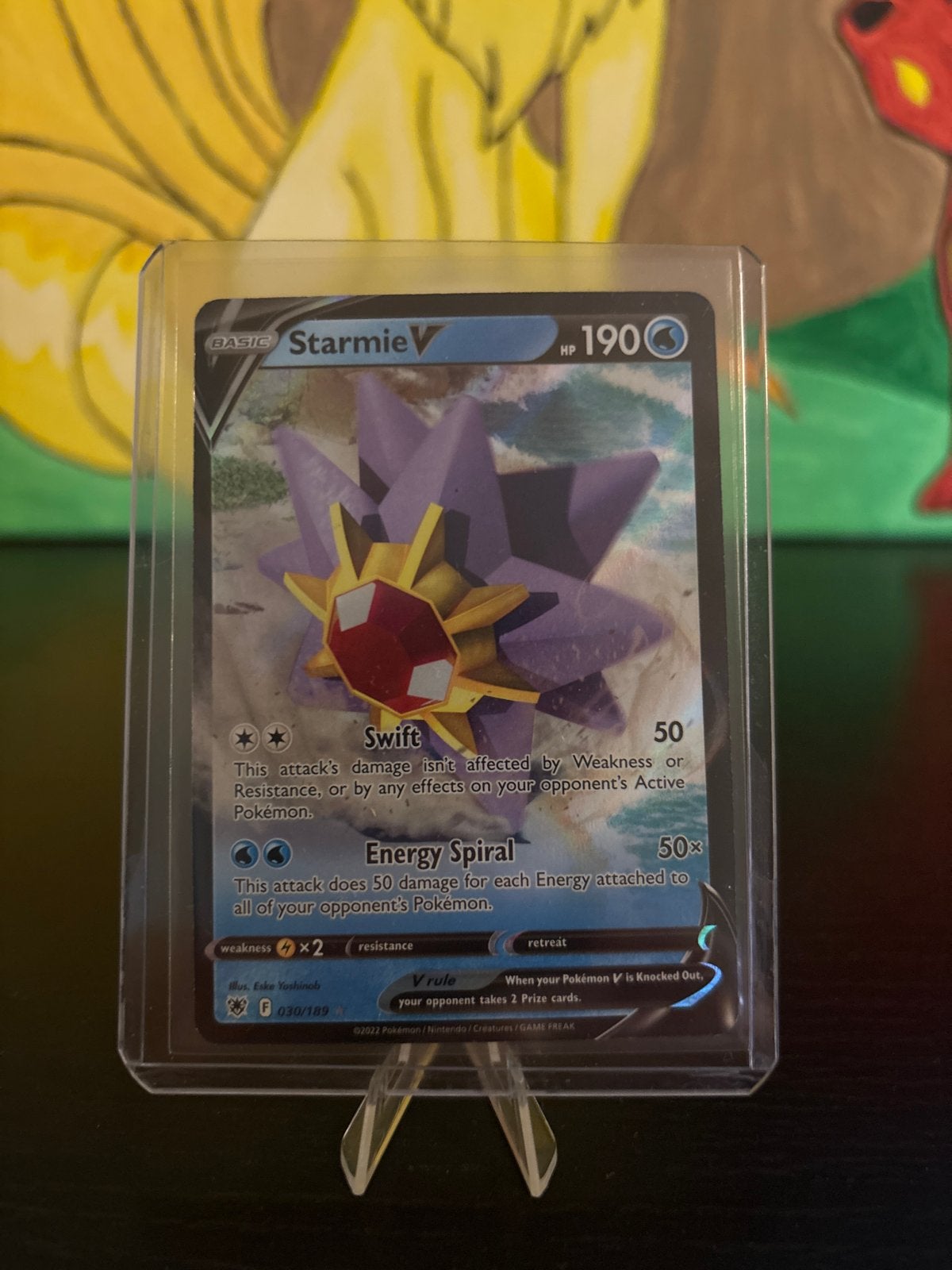 Astral Radiance - Starmie V Pokémonkaart, Hobby en Vrije tijd, Ophalen of Verzenden, Zo goed als nieuw, Losse kaart