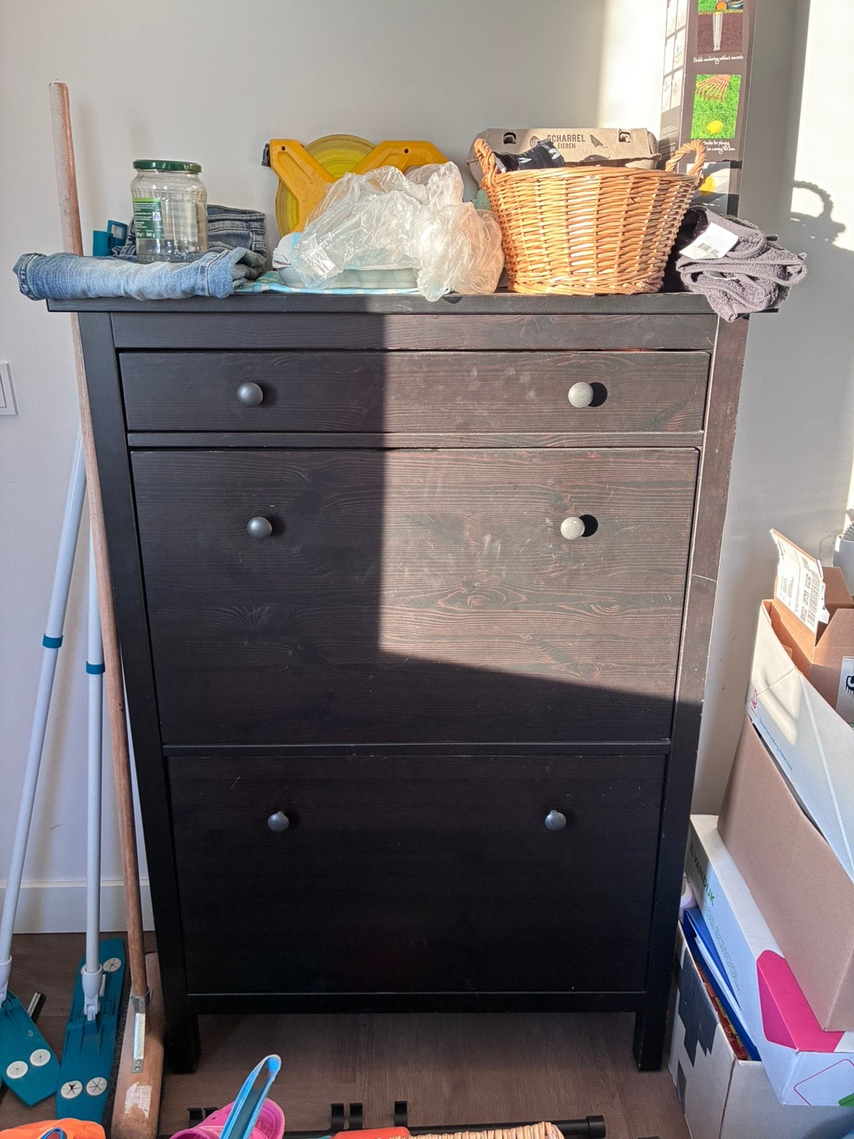 Schoenenkast Hemnes Ikea, Huis en Inrichting, Ophalen, Gebruikt