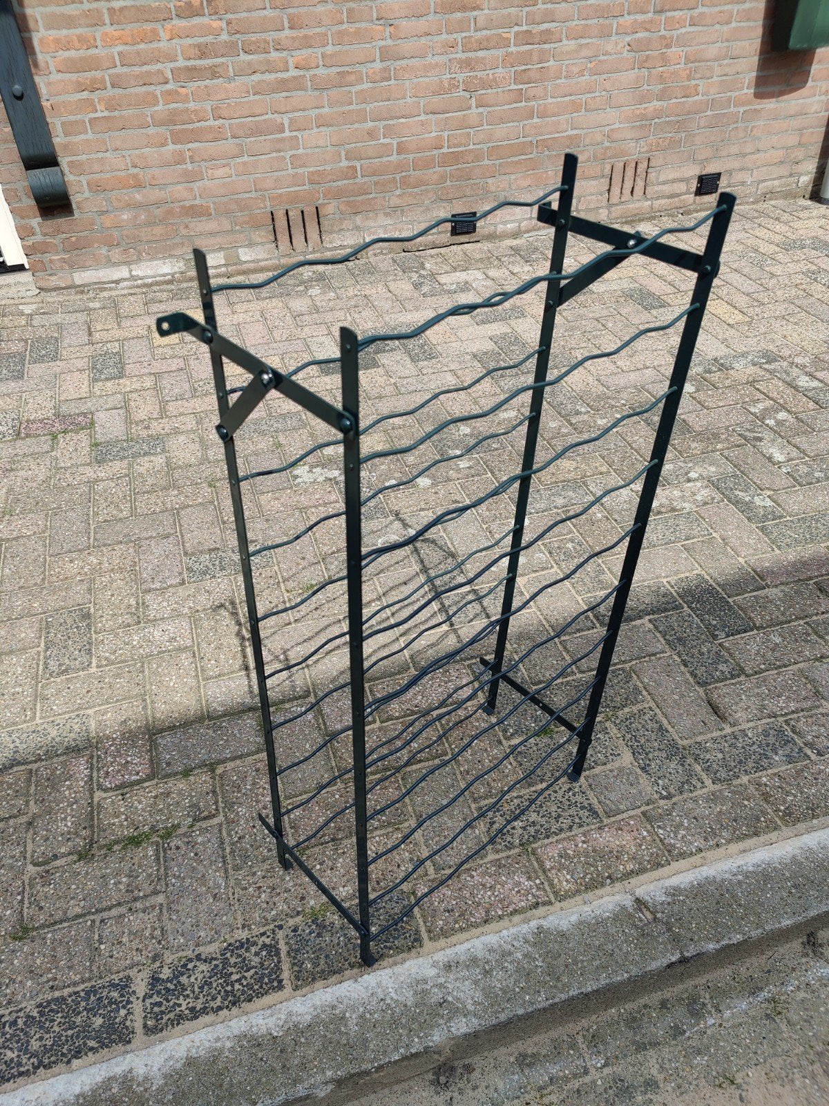 Wijnrek metaal max 50 flessen, Huis en Inrichting, Ophalen, Zo goed als nieuw, Metaal, 25 flessen of meer