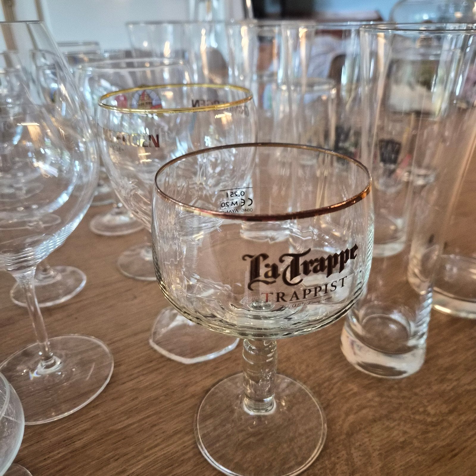 Diverse glazen: Licor 43, La Trappe, Sella, Villa Massa, Ophalen, Glas of Glazen, Gebruikt, Overige merken