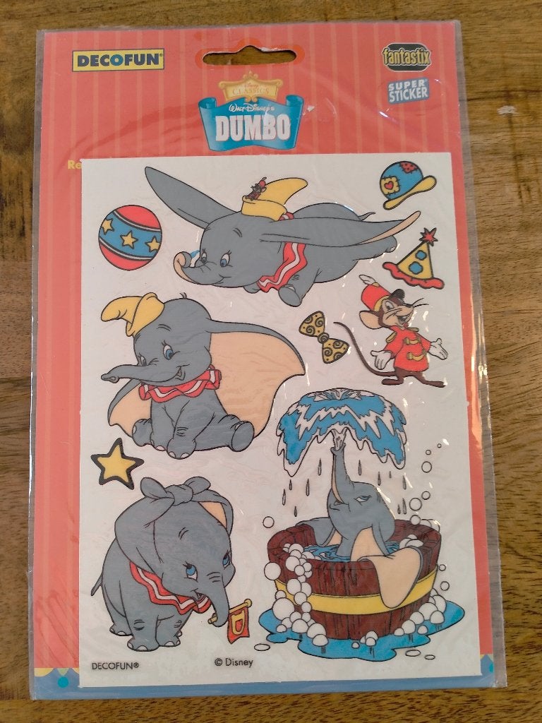 Dombo Walt Disney sticker stickervel tekenfilm vel, Ophalen of Verzenden, Zo goed als nieuw, Overige typen