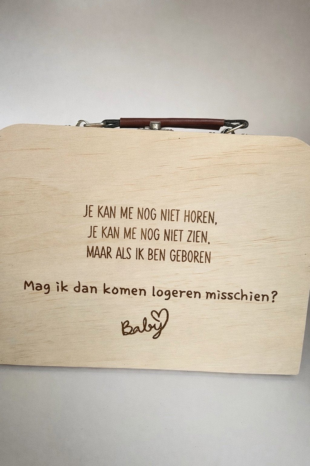 Koffer koffertje cadeau baby kraam geboorte pensioen, Kinderen en Baby's, Ophalen of Verzenden, Nieuw