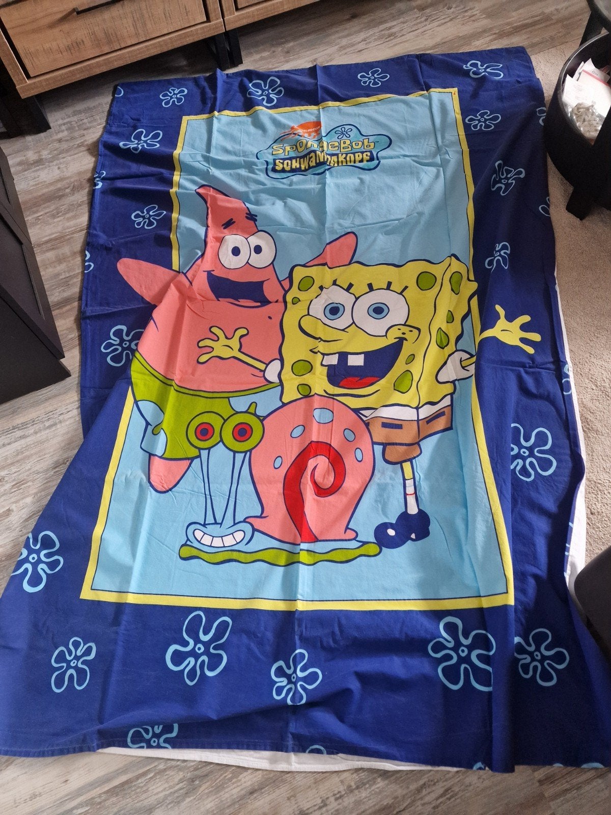 1 persoons SpongeBob dekbedovertrek, Ophalen of Verzenden, Jongetje of Meisje, Dekbedovertrek