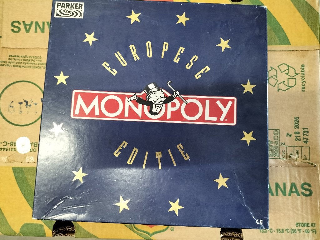Monopoly Europese Editie, Hobby en Vrije tijd, Ophalen of Verzenden, Gebruikt, Parker