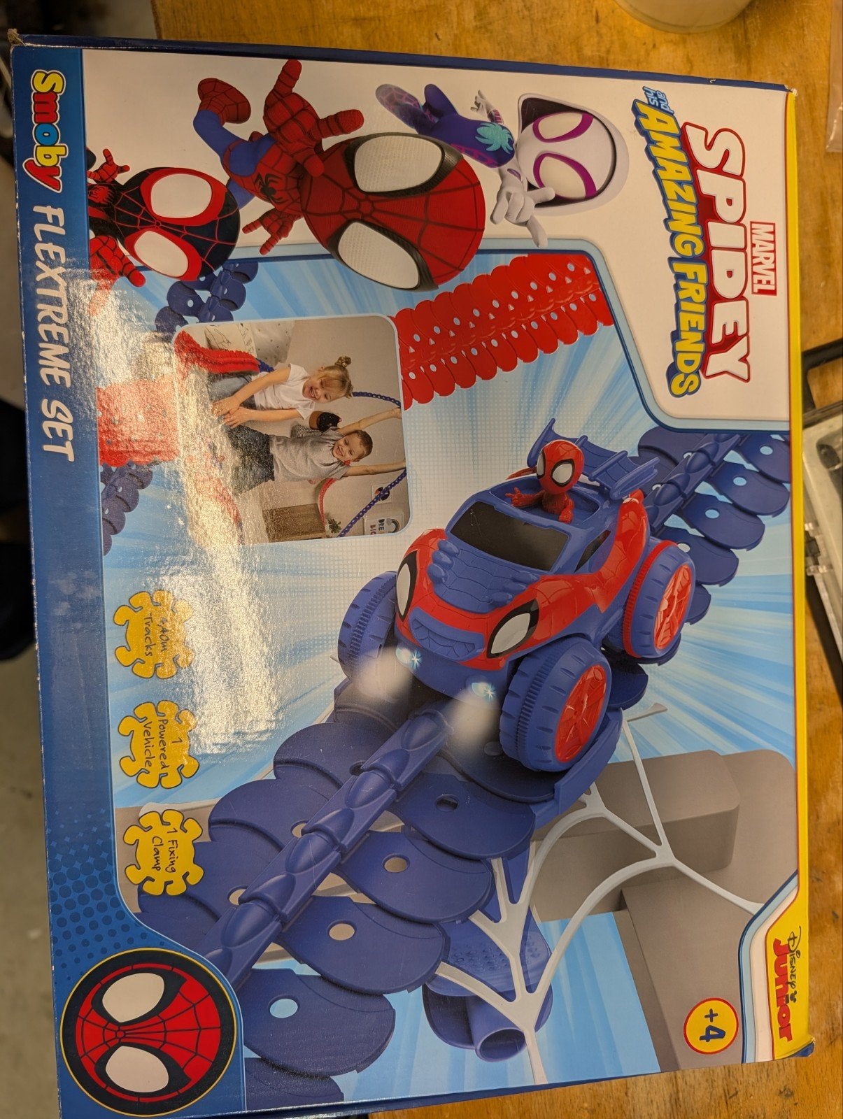 Spidey en zijn Geweldige Vrienden FlexTreme Racebaan Set, Overige merken, Racebaan, Zelf te bouwen, Ophalen of Verzenden