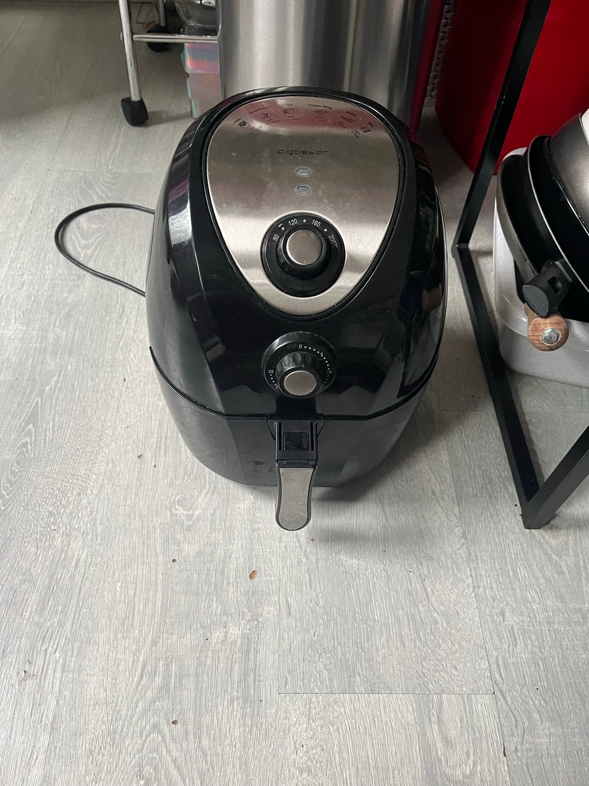 Aigostar Airfryer - Zwart, Witgoed en Apparatuur, Ophalen of Verzenden, Gebruikt, Airfryer, Minder dan 750 gram