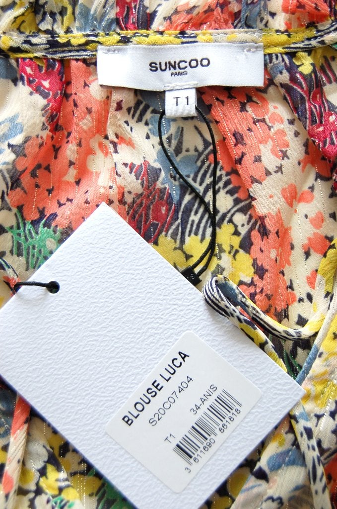 Nieuwe Suncoo Paris blouse top, topje, flowers, Mt. S, Overige kleuren, Nieuw, Ophalen of Verzenden, Suncoo