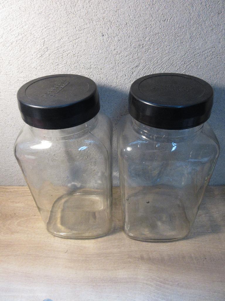 Tonnema's specialites glazen pot snoeppot bakeliet deksel, Ophalen of Verzenden