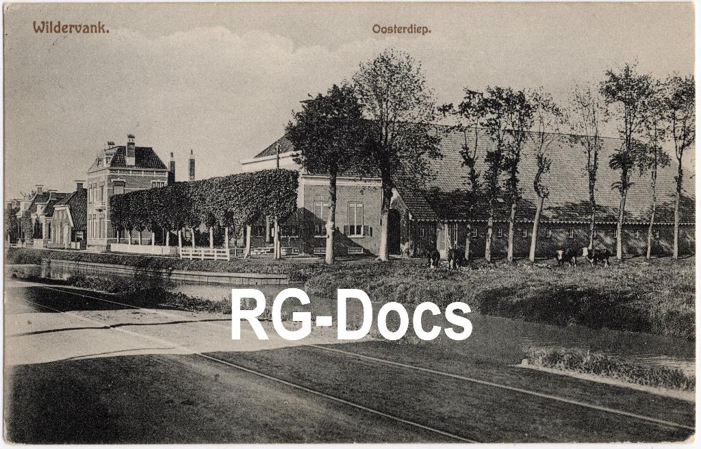 Ansichtkaart - Briefkaart Tram Wildervank Oosterdiep 1915, Ophalen of Verzenden, Voor 1920, Gelopen, Groningen