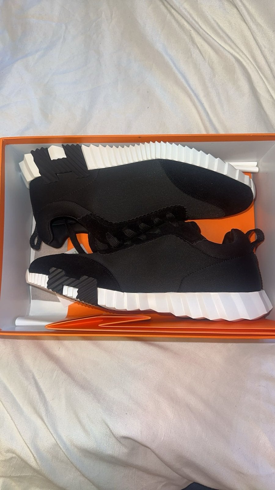 Hermes Bouncing Sneaker Maat 42 inclusief Hermes Tas, Kleding | Heren, Schoenen, Ophalen, Zwart, Nieuw, Sneakers of Gympen