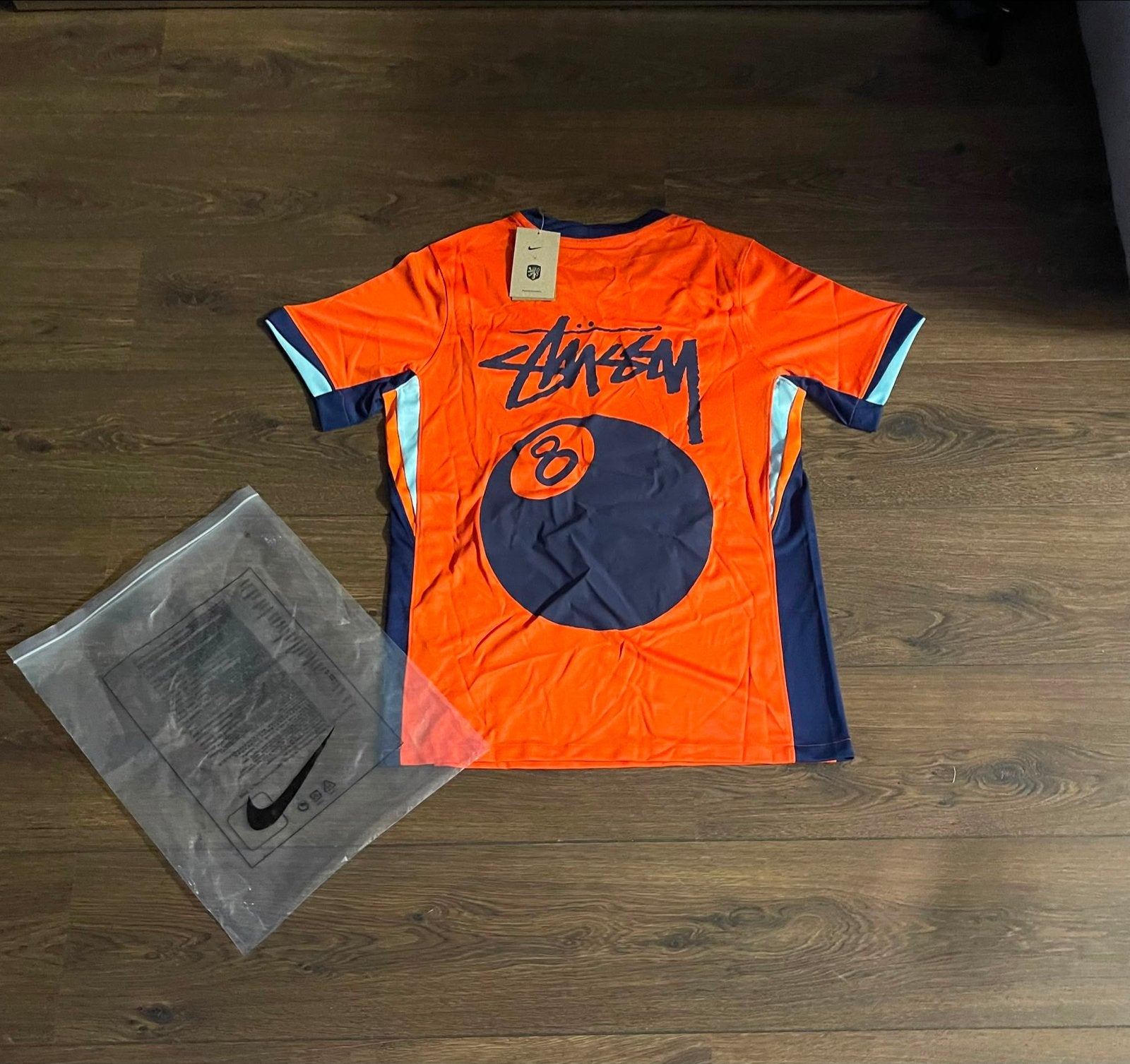 Nike x Stussy Oranje Voetbalshirt Maat S, Ophalen of Verzenden, Nieuw, Maat 46 (S) of kleiner, Oranje
