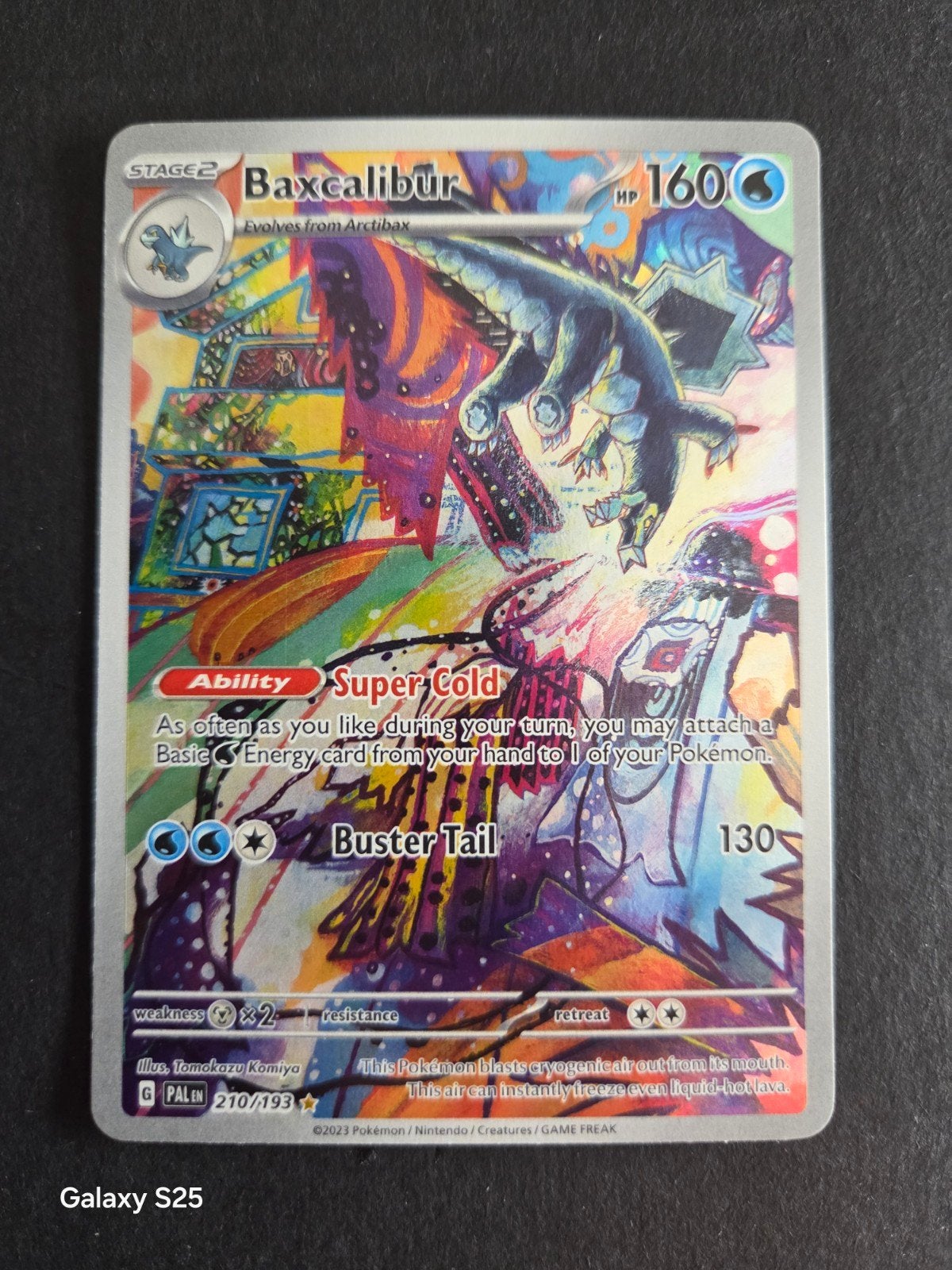 Baxcalibur 210/193 | Paldea Evolved , Ophalen of Verzenden, Zo goed als nieuw, Losse kaart