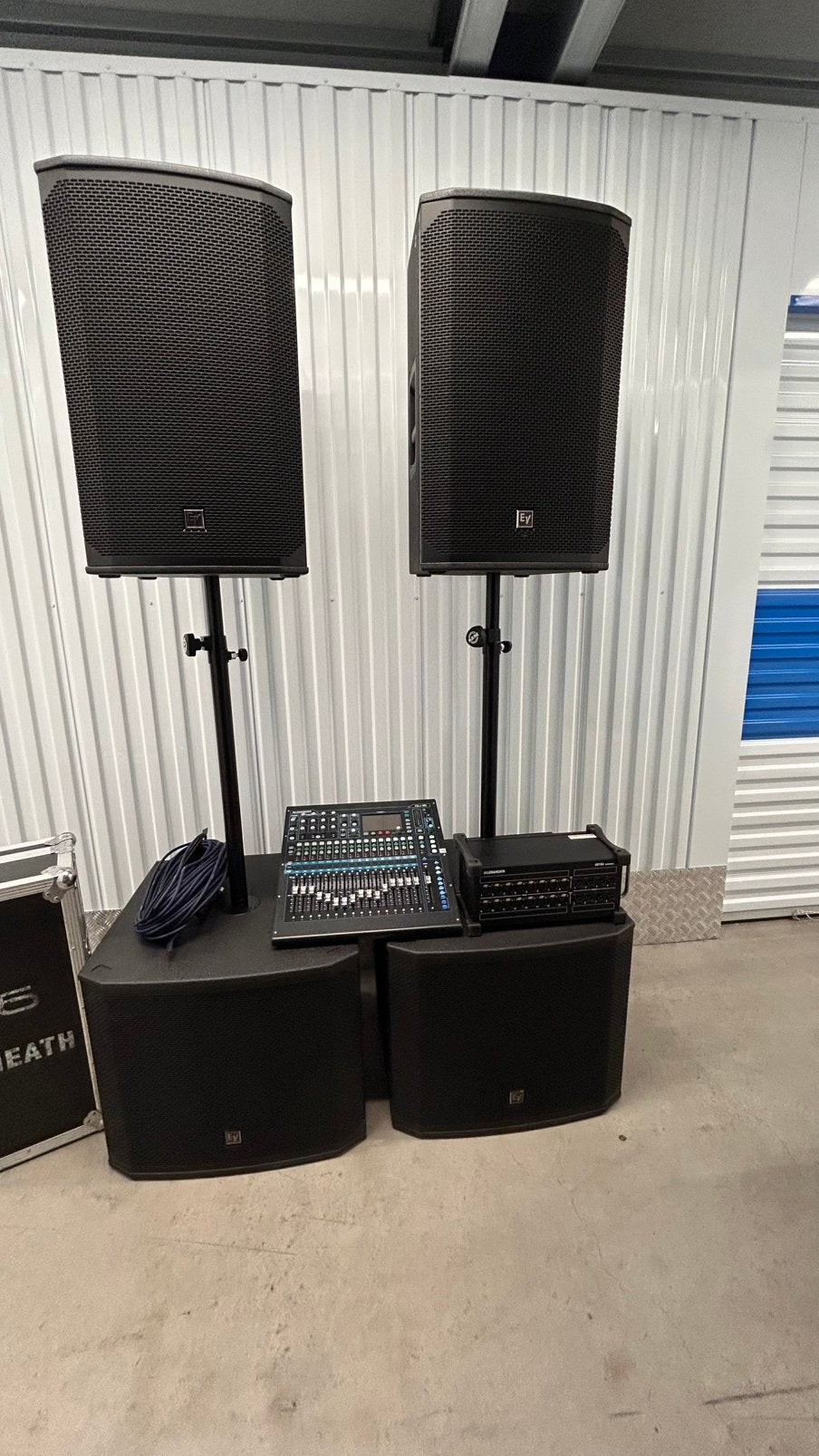 Professionele PA Set, Ophalen of Verzenden, Zo goed als nieuw, 1000 watt of meer, P.A.