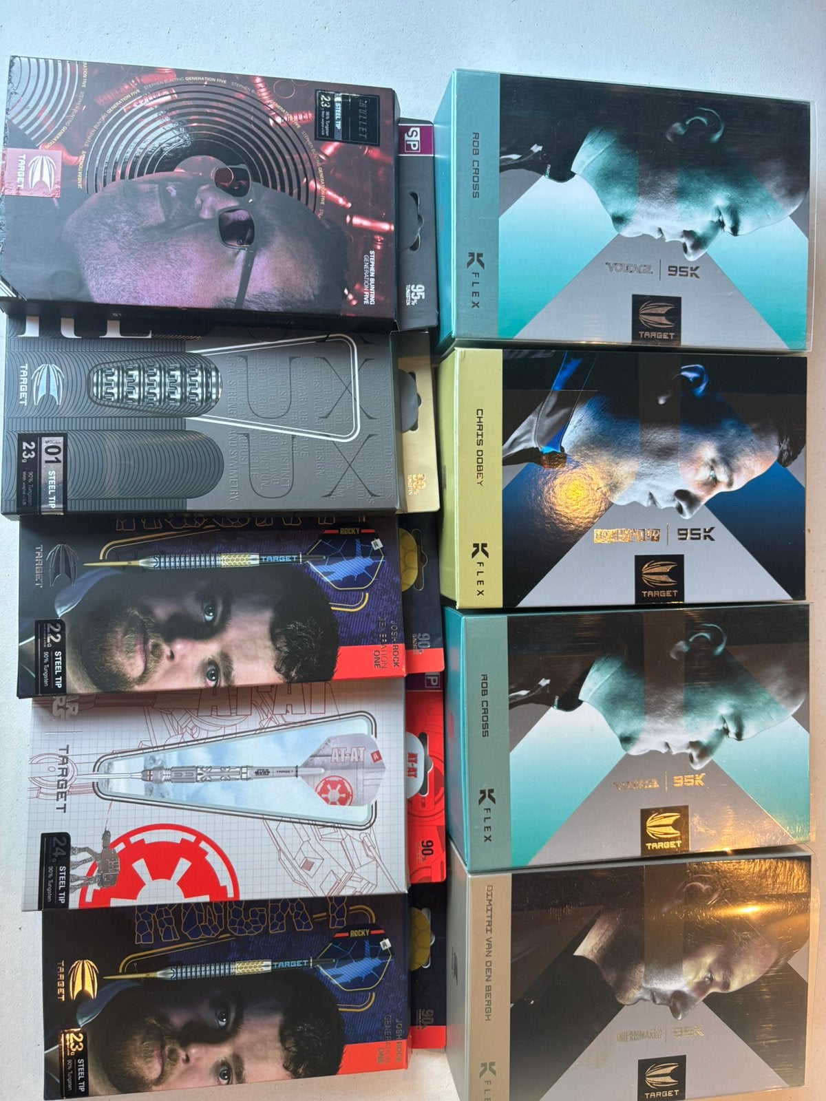 9 dartsets-  nieuw/zo goed als nieuw, Ophalen of Verzenden, Zo goed als nieuw, Pijlen