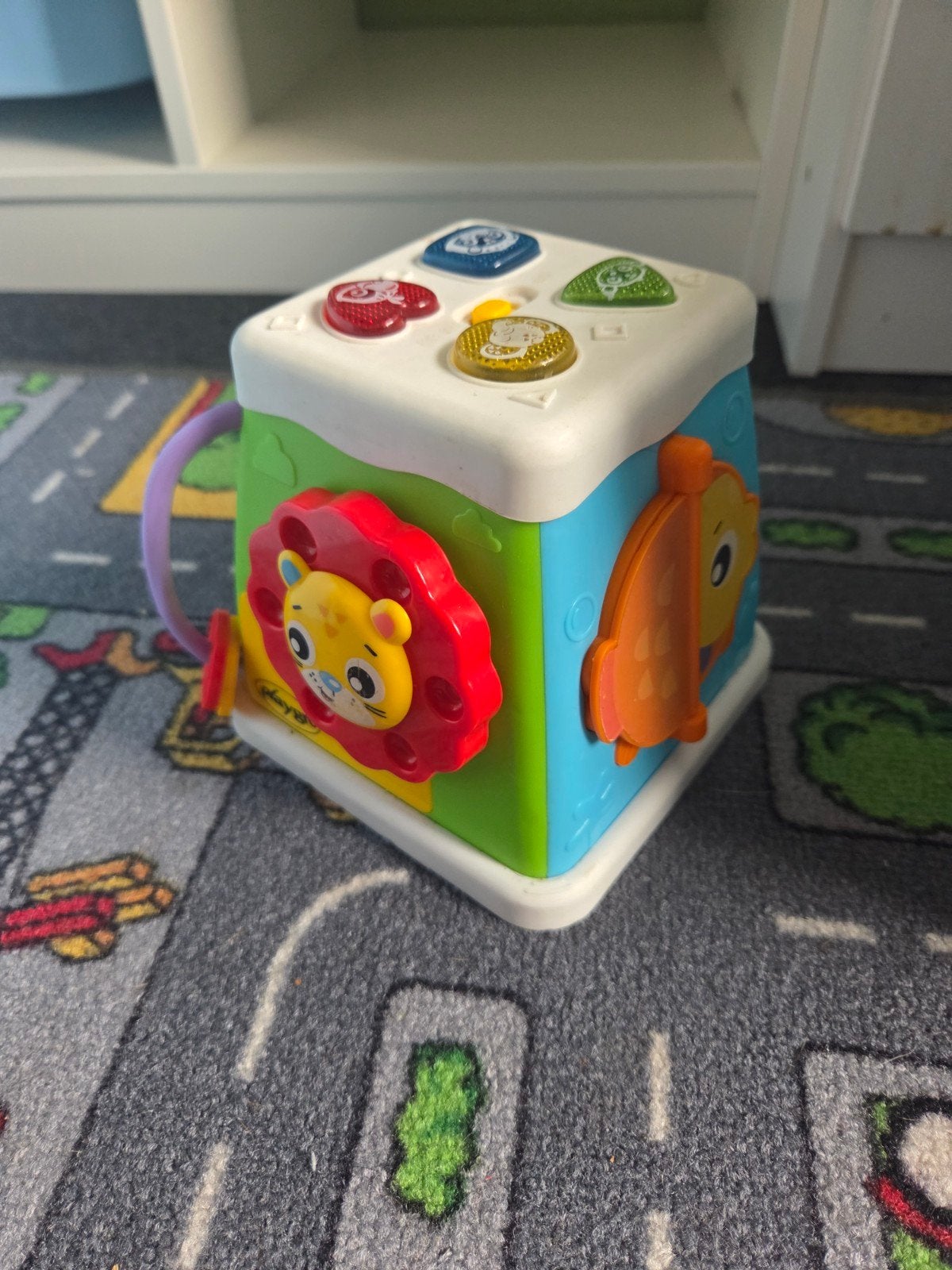 Interactieve Baby Speelkubus met Geluid en Licht, Kinderen en Baby's, Speelgoed | Babyspeelgoed, Ophalen of Verzenden, Zo goed als nieuw