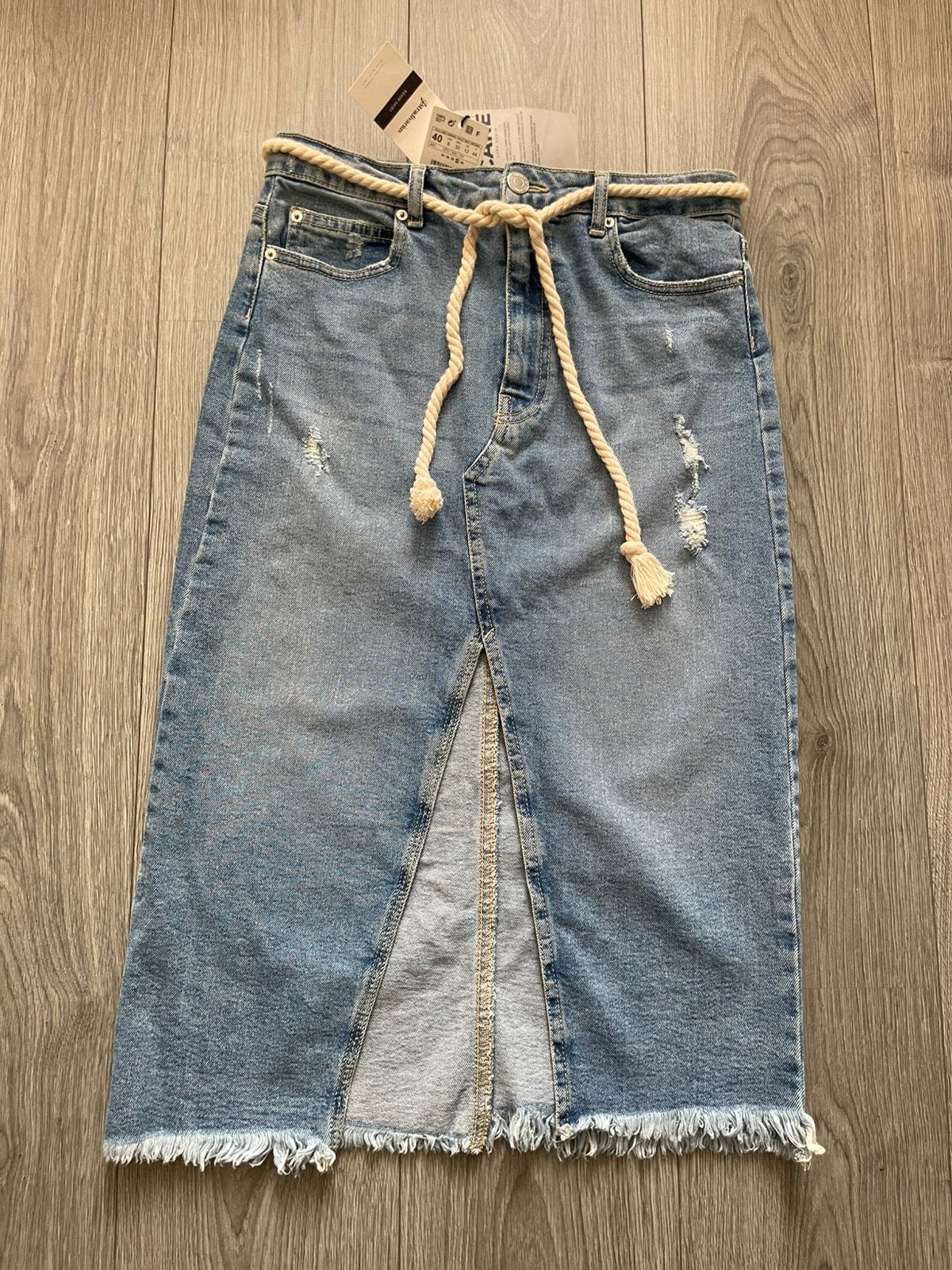 Stradivarius stretch spijkerrok maat 40 nieuw, Maat 38/40 (M), Blauw, Ophalen of Verzenden, Zo goed als nieuw