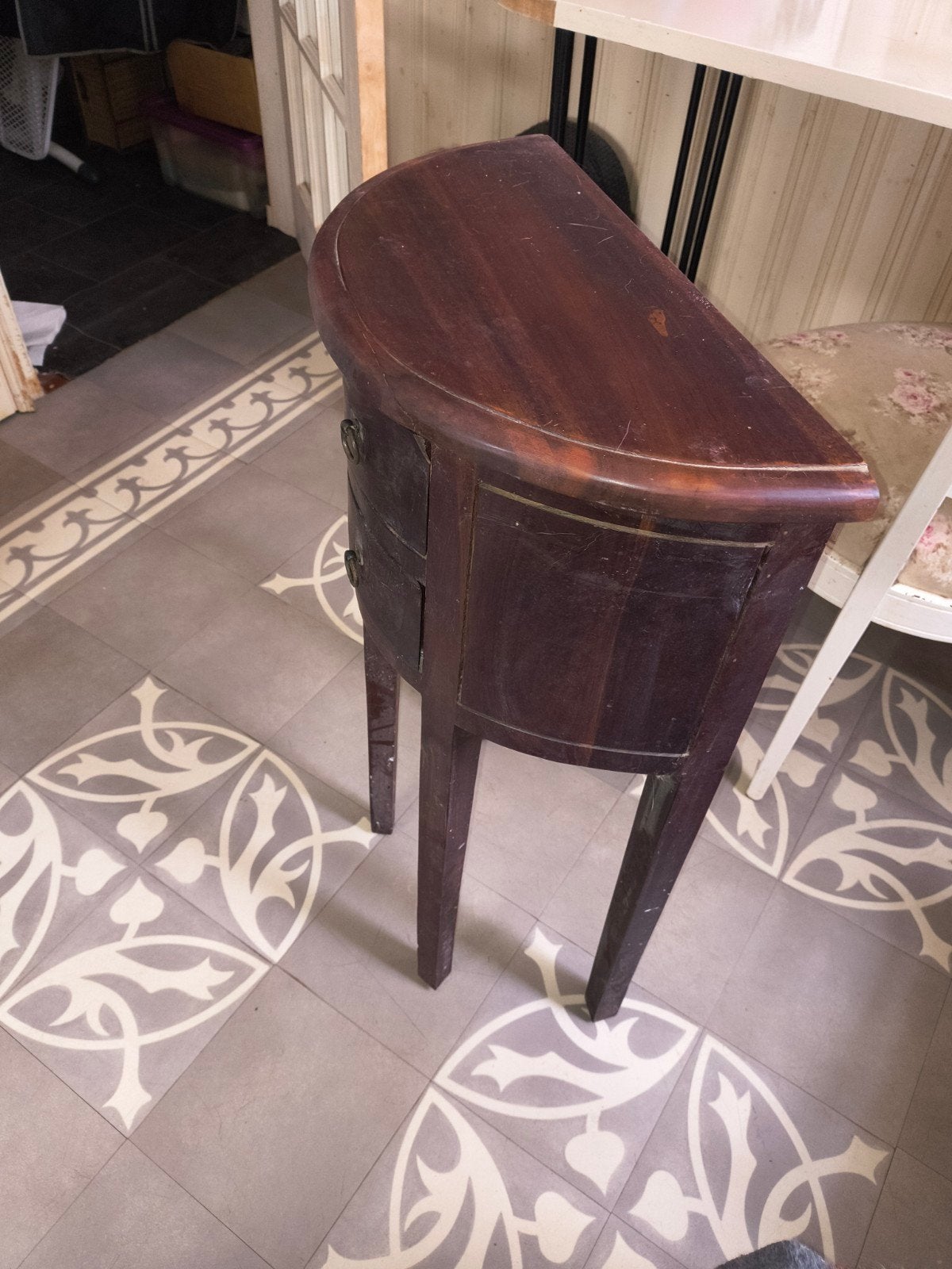 leuk houten tafeltje, Ophalen of Verzenden, Hout